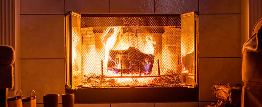 Mendota Hearth Landscape Fireplace Installation in Cudahy, California